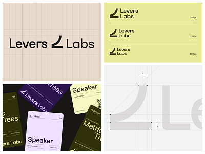 Levers Labs - Brand Identity agency brandbook branding corporate idenity graphic design grid identity illustration levers labs logo logotype startup studio typography unikorns