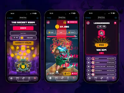 Street Fury | Mobile App Design & UI/UX appdesign creativeagency crypto gamedesign gamingui interactivedesign mobiledesign moderndesign nfts telegram app uidesign userexperience uxdesign visualdesign web3