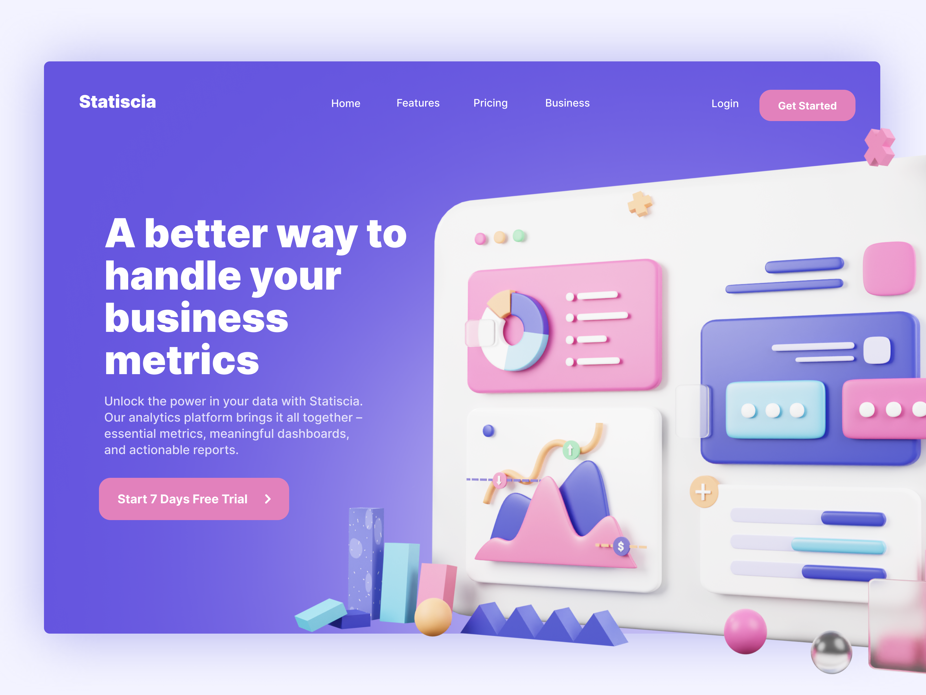 Example of Landing Page Design & Development