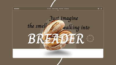 Breader (Website For a Bakery) b2c bakery bread croissant design e commerce ecommerce ecommerce website french bakery images ui website design