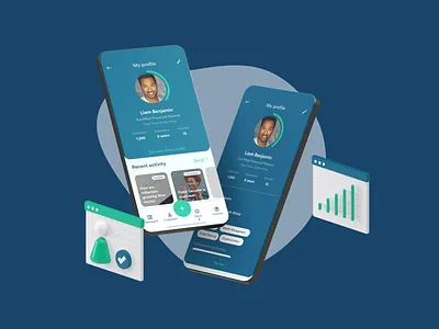 Financial Advisor Profile Screen advisor app dailyui design digital finance financial fintech investment ios mobile mobile app money product design profile settings ui user experience user interface ux