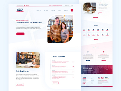Small Business Development Website business career coaching design homepage job jobs local business office service tools training ui usa ux web web design website west virginia wv