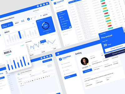 Clean and Modern Ticketing Dashboard🎫 app graphic design illustration typography ui ux vector