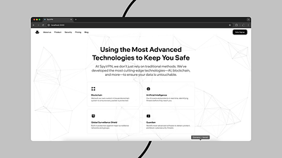SpyVPN (Website) animations cybersecurity cybersecurity website intorduction minimalism spy spyvpn vpn vpn website