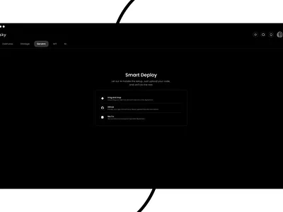 Sky (Cloud Platform) b2c cloud cloud design cloud platform cloud platform design database desktop minimalism servers simple