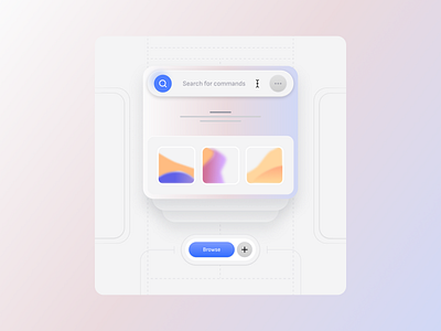 ✨ Soft UI – Command Search Interface glassmoriphisum neumorphisum softui ui uidesign uxdesign