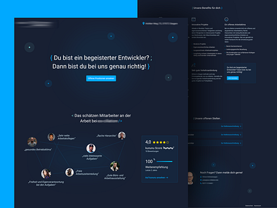 Dark Landing Page careers landingpage ux uxdesign uxui webdesign