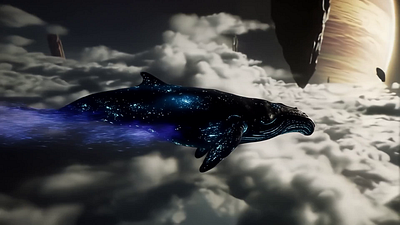 Veo2 - Celestial Leviathan animation motion graphics