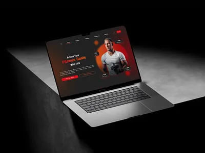 Fitness Website UI Design 3d animation app design branding design figma graphic design logo motion graphics ui ux ux ui vector web app web design website design websites