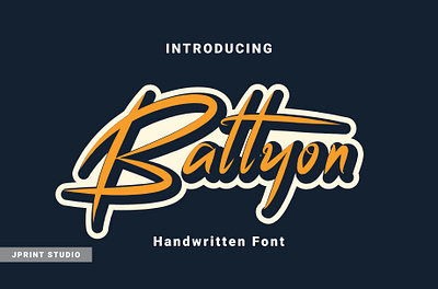 Battyon Font battyon font branding font graphic design handrittern font handwriting font logo typeface typography