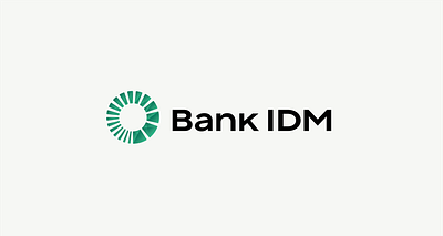 Bank IDM green typography