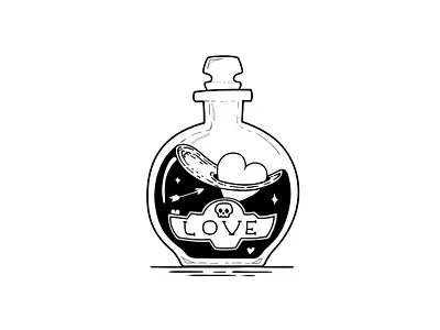 Love Potion #9: illustration illustration micron pen
