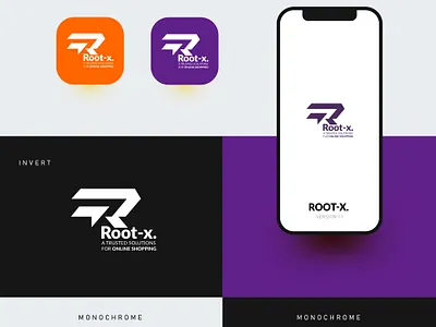 root-x. logo design | R Letter Logo Design | Drova Sarkar branding design graphic design letter logo r rletter typography vector