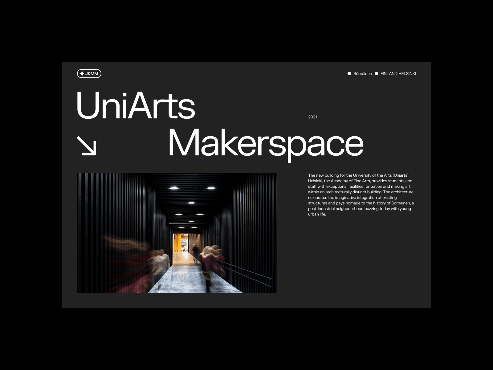 UniArts 01 architecture grid modernist presentation typography web