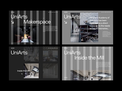 UniArts 04 architecture design grid layout modern modernist presentation