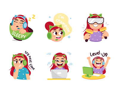 Cute Girl Twitch Stickers ✨✨ cute girl stickers twitch