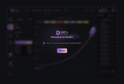 DLSBET Gambling - WEB Design casino gambling logo ui web design