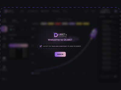 DLSBET Gambling - WEB Design casino gambling logo ui web design