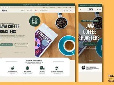 UI/UX Design Coffee Roasters Store animation branding figma graphic design illustration logo prototyping ui ui design uiux design ux ux design vector website design wireframing