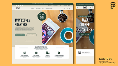 UI/UX Design Coffee Roasters Store animation branding figma graphic design illustration logo prototyping ui ui design uiux design ux ux design vector website design wireframing