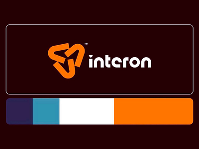 Futuristic Logo - Intcron Vehicle Company app app design brand design brand identity branding bright orange company brand company logo design futuristic futuristic design inttcron logo logo design modern modern design orange vehicle company visual identity yellow