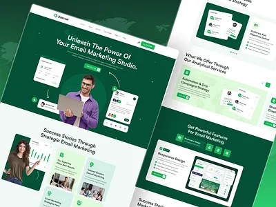 Zaimail - Email Marketing Agency Website agencywebsitedesign figma design landing page marketingwebsite minimal design nocodedevelopment responsive design template design uiux uiuxdesign user experience web devolopment webdesign webflow template webflowagencytemplate website website concept website designer website template website theme