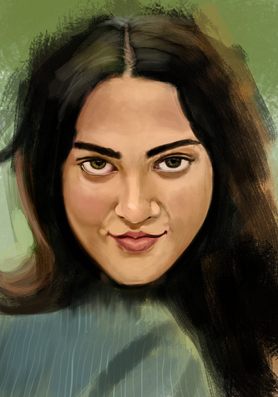 give me a name, ok, you are a portrait painting digitalart illustration painting portrait