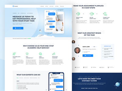 Landing page for education project design education landing landing page typography ui ux uxui