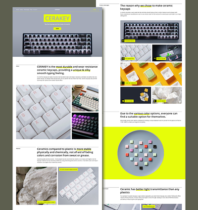 Landing page for new startup Cerakey branding design icon icons landing landing page typography ui ux