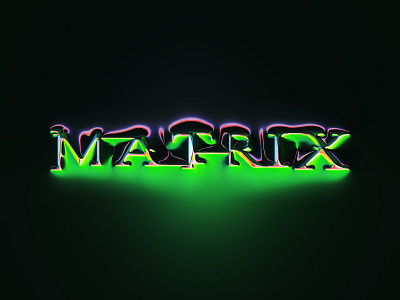 Matrix Neochromed 3d abstract art branding chrome chrometype colors design filter forge generative glow graphic design illustration logo matrix neon