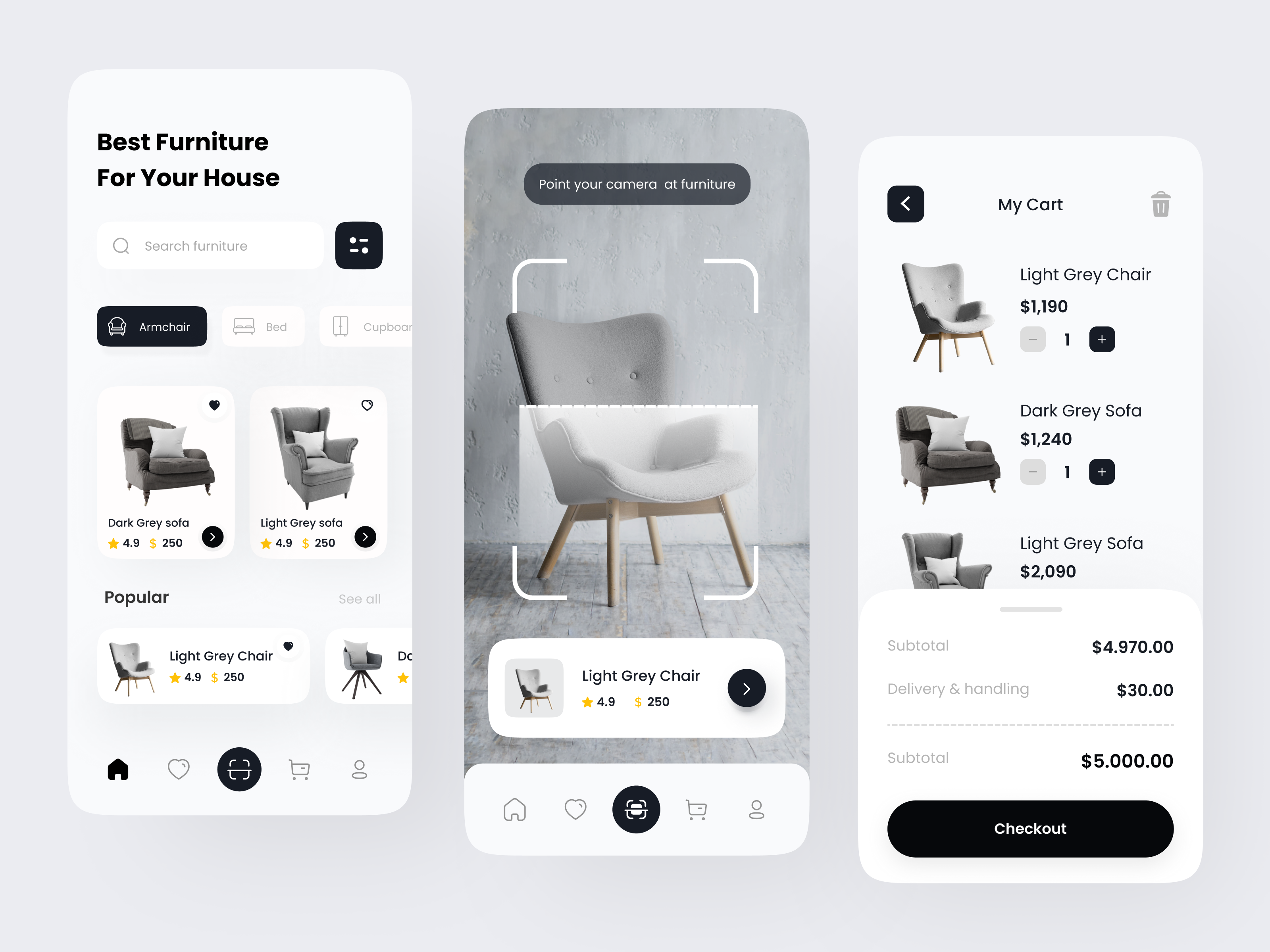 Example of Mobile App Design / Screen
