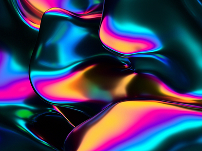 Iridescent background 3d abstract animation background blender blue color colorful design holographic iridescent loop pink purple render science shape technology visual art yellow
