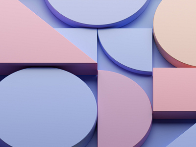 Geometric composition 3d abstract art background blender circle clean color colorful composition design geometric graphic illustration minimalist pastel render shape simple visual