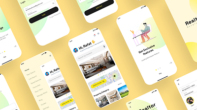 Realtor - Real Estate App Design adobe xd apartment app buy concept creativerafat house illustration ios location maxrafat real estate search sell ui ux