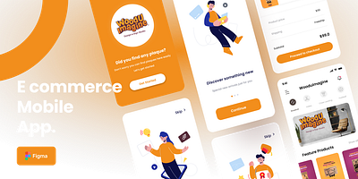 WoodUImagine Mobile App Design. branding graphic design ui