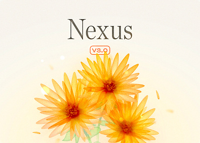 Nexus V3 header visual ai clay crm illustration ios macos nexus sketch sunflowers vector