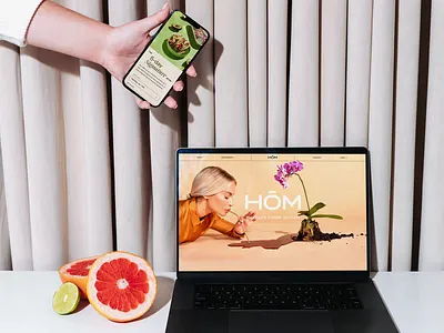 HŌM in Action 3d animation brand design brand identity brand strategy branding design ecommerce graphic design illustration motion graphics packaging product design typography ui ux web web design website wellness