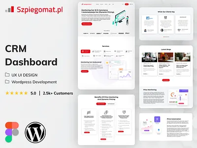 CRM Dashboard Web UI/UX Design & WordPress Development cloud services consulting website crm dashboard digital transformation improve user experience it company managed services modern web presence software consulting ui ui ux design ux website website design website development wordpress development
