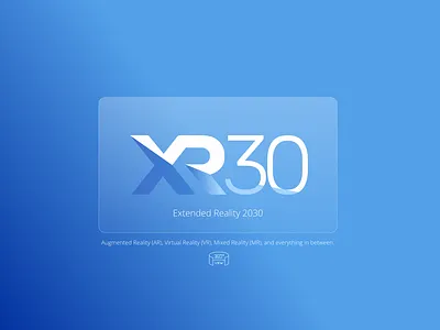 Extended Reality 2030 Concept Logo branding concept design graphic design logo vector