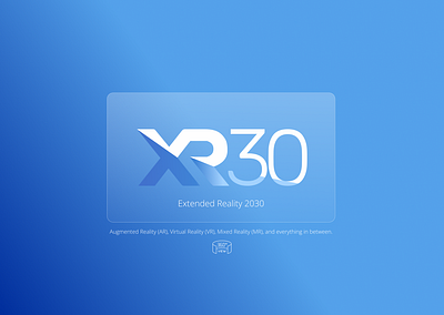 Extended Reality 2030 Concept Logo branding concept design graphic design logo vector