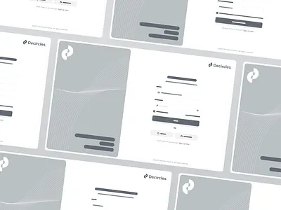 Decircles - Login & Register (Wireframe) concept finance financial login product design register sign in sign up ui ui design uiux web design wireframe wireframes wireframing