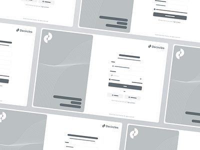 Decircles - Login & Register (Wireframe) concept finance financial login product design register sign in sign up ui ui design uiux web design wireframe wireframes wireframing