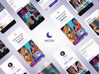 Moon: Revolutionizing the NFT marketplace with design app design ui