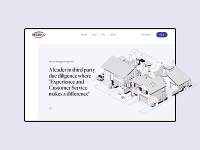 Recovco Mortgage Web Redesign animation branding color design illustration ui uiux vector web design website