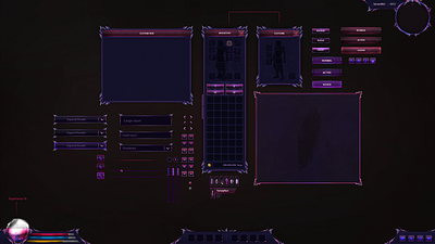 Metin2 - Game User Interface dark design dev game gamedev ingame metin2 oriental purple rpg ui uiux violet