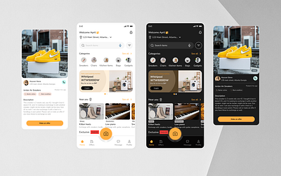 Bartering (Exchange) Mobile Design bartering app design figma mobile design uiux