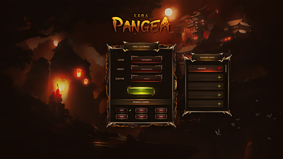 Pangea - Game User Interface dark design dev fantasy game gamedev gui medieval metin2 oriental rpg ui uiux web