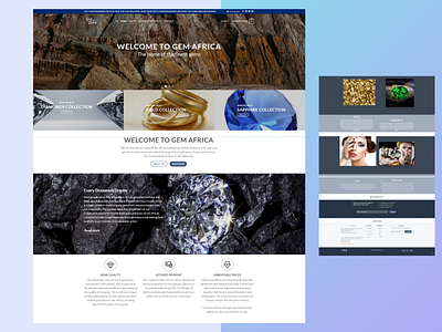 E-Commerce & Presentation Website - Gem Africa design ecommerce ui ux webdesign webdevelopment website website builder website concept website design wordpress wordpress design wordpress development