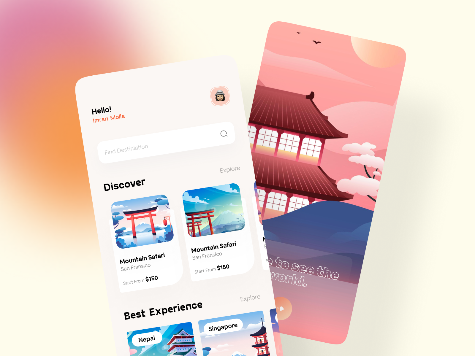 Example of Professional Mobile App UI Design