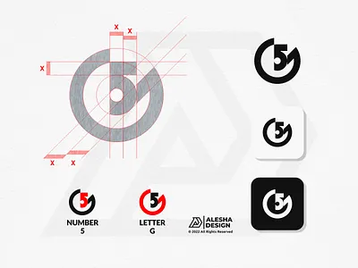 G5 or 5G Logo Design 5 5g brand business company concept corporate creative design element g g5 icon identity initials inspirations logo modern sign vector